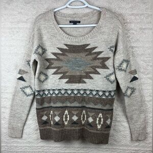 AMERICAN EAGLE Aztec Southwestern Sweater Small Unisex